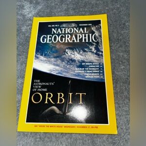 National Geographic Magazine - November, 1996 - Orbit, Joseph Banks, Colorado